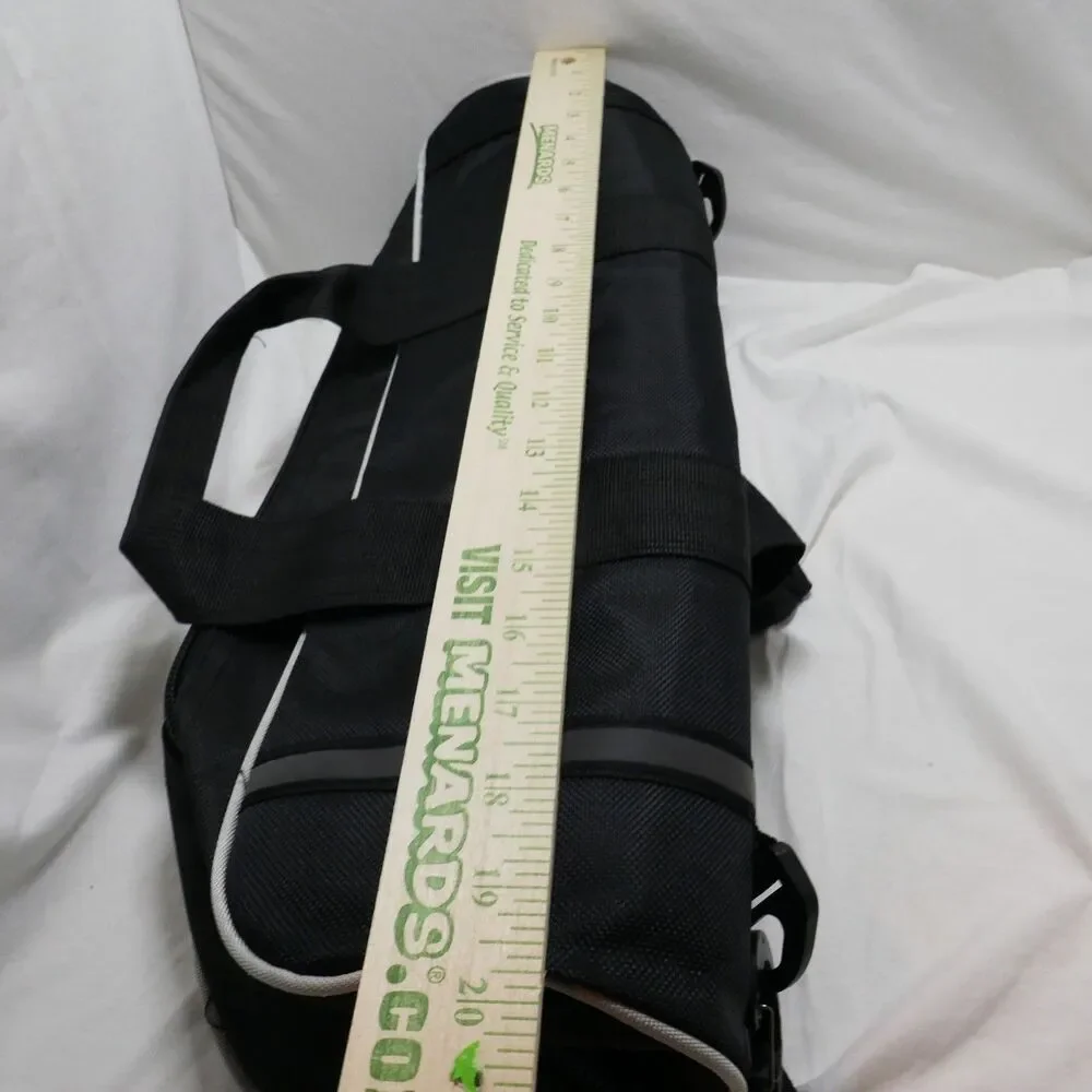 Black Duffle Bag Small Zippered Close Great for Tripod, Yoga Mat